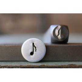 6mm Eighth Music Note Metal Punch Design Stamp - Supply Guy - CH-206