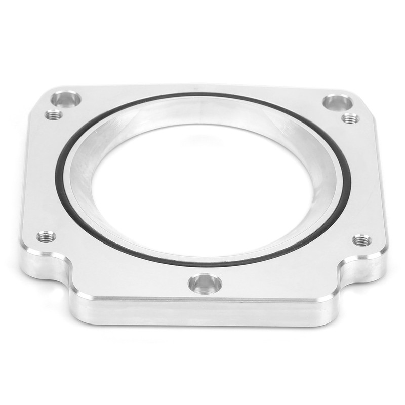 Throttle Body Adapter Plate Natural Finish Aluminum with Mounting Bolts