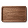 Walnut Wood Tray with Non-Slip Feet, 10 x 6 Inch