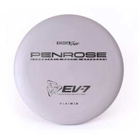 EV-7 Penrose Disc Golf Putter | Consistent Overstable Disc Golf Putter | Reliable Fade and Stable Flight | Small Bead Disc Golf Putter | Multiple Plastic Types Available (Colors Will Vary) (Soft)
