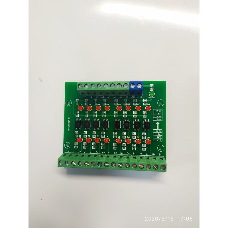 PRACTINET Módulo Optoacoplador de 5 vcd a 24 vcd de