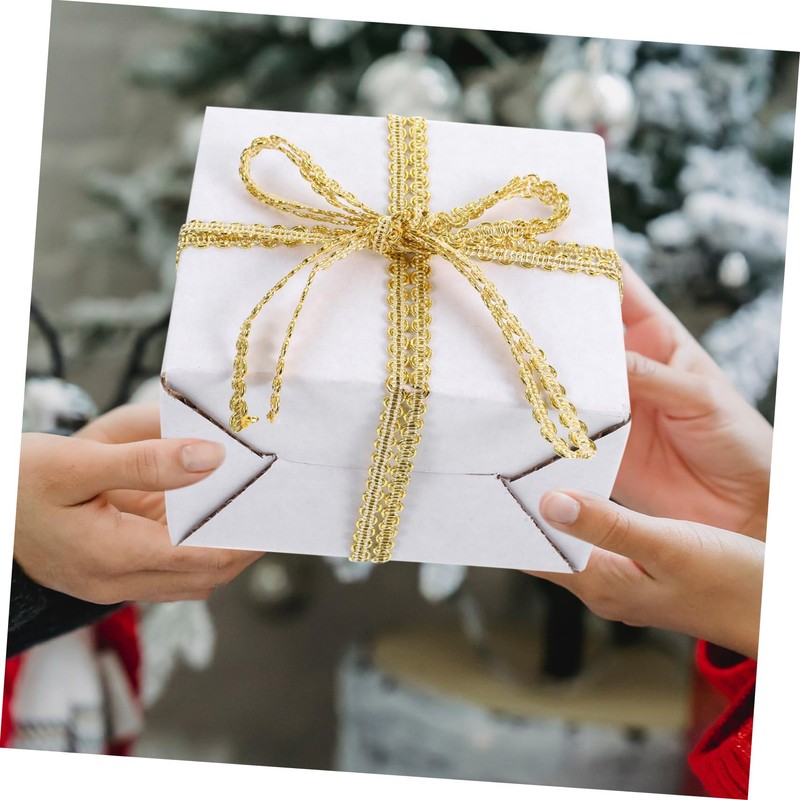 SEWACC 0.6cm 10m Curved Braided Gimp Trim Ribbon for Christmas