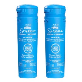 FROG 2 Frog Serene Mineral Replacement Cartridges for Hot Tubs for use only with Frog Serene in-Line and Floating Sanitizing Systems for Spas up to 600 gallons, Quick and Easy Hot Tub Sanitizer
