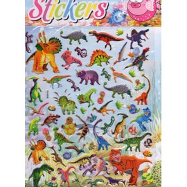 by soljo 3D Dinosaur Jurassic Dino park sticker decal 1 sheet Dimensions: 25 cm x 20 cm