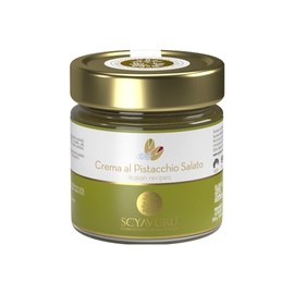 Scyavuru Salty Sicilian Pistachio Cream | Premium Quality Spreadable Pistachio Cream Imported from Italy | 7.05oz (200g) (Pack of 2)