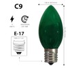 Brite Star 4Ct C9 Replacement Bulbs,Green