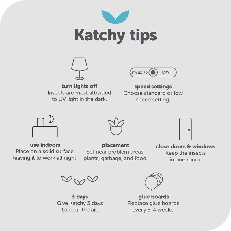 Katchy Duo Indoor Insect Trap with Scent Pod - Fan