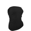 Women's Plain Solid Cotton Tube Top Strapless Casual Basic Junior