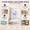 2 Pack Ag+ Silver Ion Vacuum Storage Bags, No Pump