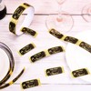 FYSUIMU 1000Pcs Black Gold Drink Tickets Roll Single Raffle Tickets