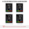 KIMISS Advanced Air Quality Monitor with LCD Display for CO2,