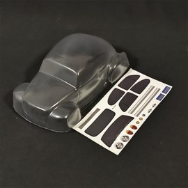 SANTAIZI 1/18 Scale Beetle Clear Body Shell Replacement for MT and Short Course Car Width 95mm with Decal Sheet (18JKCTG-T)