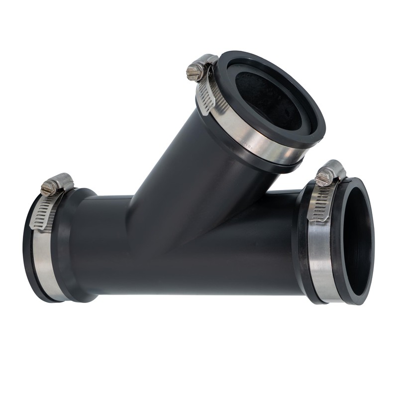 Fernco 2 in. Hub Flexible PVC Wye DWV Pipe Fitting