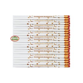 Ramadan Pencils [500 Pack] Ramadan Mubarak Pencils Ramadan Kids Favor Ramadan Decoration Eid Gift Muslim Gifts Islamic Gifts