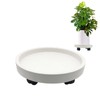 itechpanda Outdoor Roll Around Plant Caddy with Wheeled Planter Pallet,