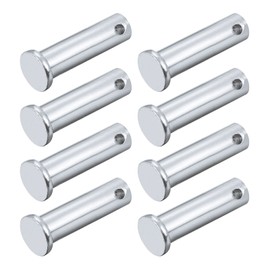 METALLIXITY 8pcs 10mm x 30mm Single Hole Flat Head Carbon Steel Fastener Pin for Metal Equipment Furniture Installation Industrial DIY