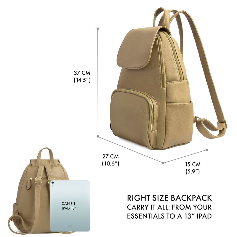 Woodland Leathers Women's Fashion Small Backpack, Womens Backpack With Anti