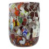 Glass Of Venice Murano Drinking Glass - Silver Foil Millefiori