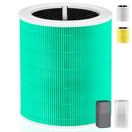 Pulluty Core 600S Toxin Absorber Replacement Filter for LEVOIT Core 600S & Core 600S-P Air Purifier, 3-in-1 H13 True HEPA with Activated Carbon Filter for Home Large Room,Core 600S-RF,1 Pack,Green