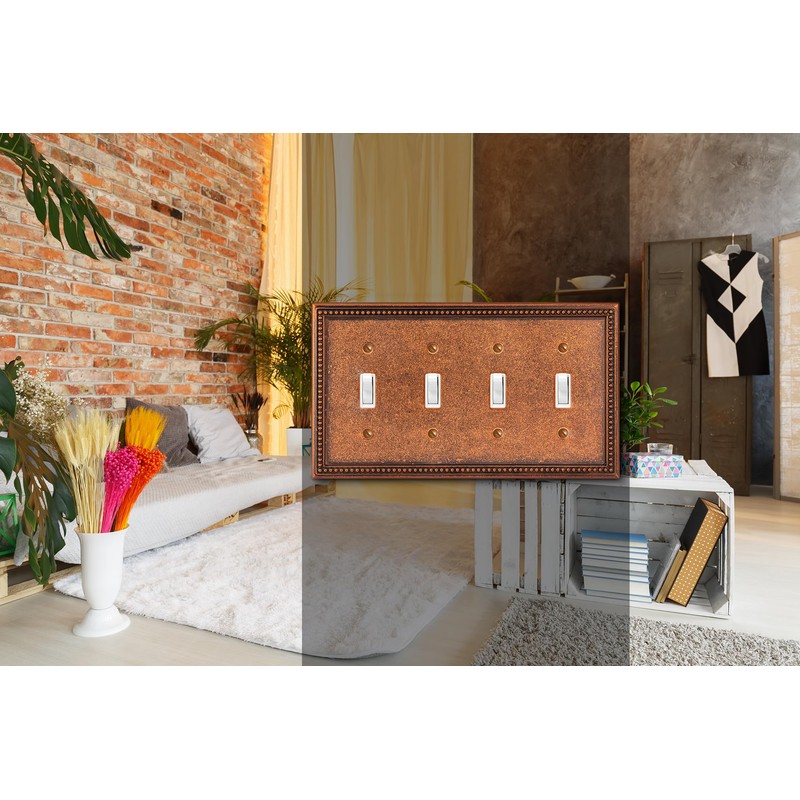 Henne Bery Raised Pearls Decorative Wall Plate Switch Plate Outlet