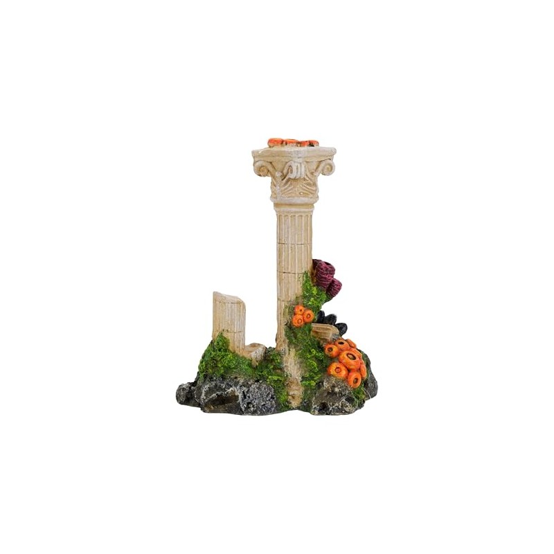 CLASSIC Roman Column Ruin Aquarium Ornament – Ancient Temple-Style Fish