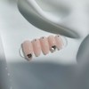 Daily Simple Heart Handmade Nail Tips - Petit Square /