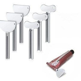 Rolling Tube Squeezer Tool for Home and Kitchen –Two Styles Reusable Toothpaste Dispensers for Tubes, Travel & Daily Use（6 pcs ）