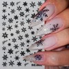 Christmas Snowflake Nail Art Stickers Decals Winter Snowflake Nail Decals