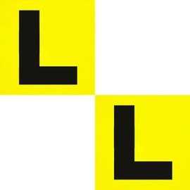 2PCS Learning Learner Driver Magnetic Yellow L Plate Car Licence Green P RED P (Yellow L)
