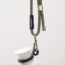 Dopper Cord Sandy Black - Adjustable Shoulder Strap Water Bottles