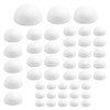 Craft Half Foam Balls 45 Pack 6 Sizes(1-2.75 Inches) White
