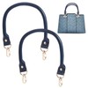 PH PandaHall 2 Pcs Leather Bag Handle, Snap Hook, Genuine