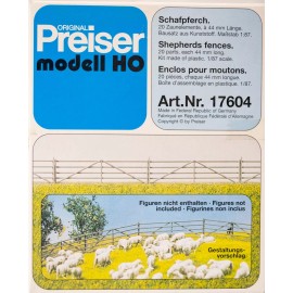 Preiser HO #17604 Shepherds' Fences pkg(20) -- Each: 1-3/4" 4.4cm Long