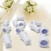 20pcs White Plastic Cord Tassel, Blind Pull Cord Knobs, Window