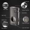 XIFEI Cigar Lighter, Triple Jet Flame Torch Lighter with Cigar