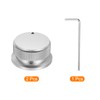 sourcing map 2 Pcs Aluminium Potentiometer Knobs, 1/4" (6mm) Universal