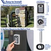 Haupowfo Universal Waterproof 12-24V AC/DC Metal Wired Keypad Stand Alone