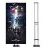 HUAZI Poster Stand for Display Double-Sided Heavy Duty Sign Stand