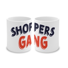 Fabulous Shoppers Gang Stifteköcher aus Keramik – Mode Shopping Shop Kleidung – 325 ml