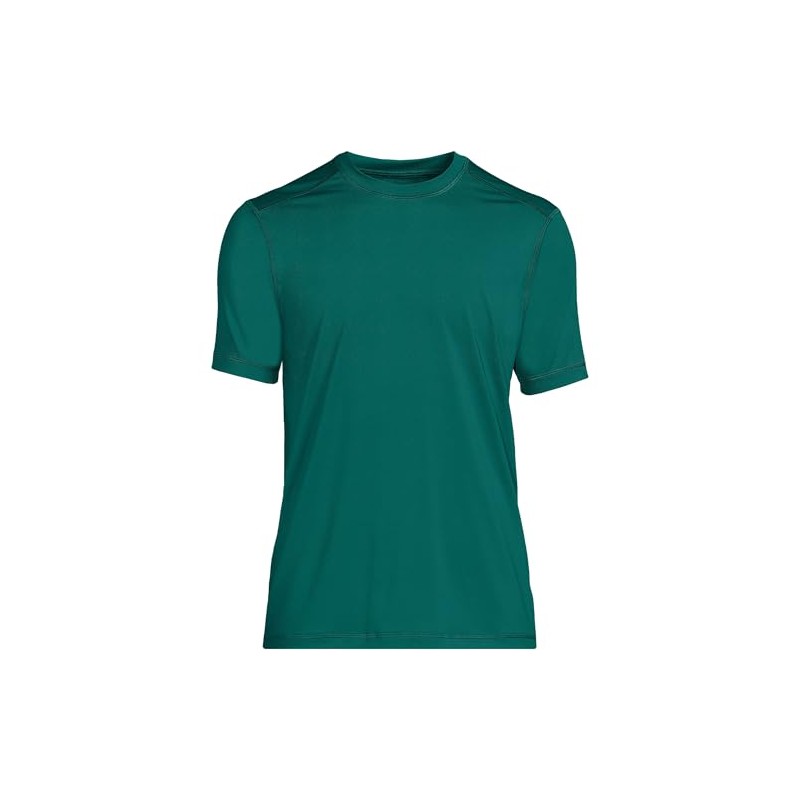 Lands' End Mens SPF Short Sleeve Cooling Tee Soft Jade