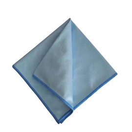 1 Pack Microfiber Glass Cleaning Cloth, 30x30 cm Lint Free, Blue, for Windows, Glasses, Mirrors, Windshields, Stainless Steel (1, Blue, Medium)