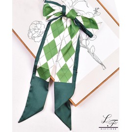 Hioyiwse Head Scarf Hair Neck Scarves For Women Purse Bag Scarfs For Handbags Silky Long Thin Satin Headscarf Fashion Lightweight 59 * 5.9inch B7