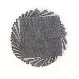 My Quilt Shop 100 Piece Crosshatch Steel Gray  pre cut charm pack 5" squares quilt fabric