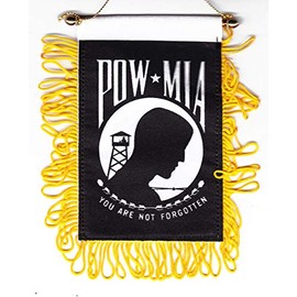 POW-MIA - Window Hanging Flag
