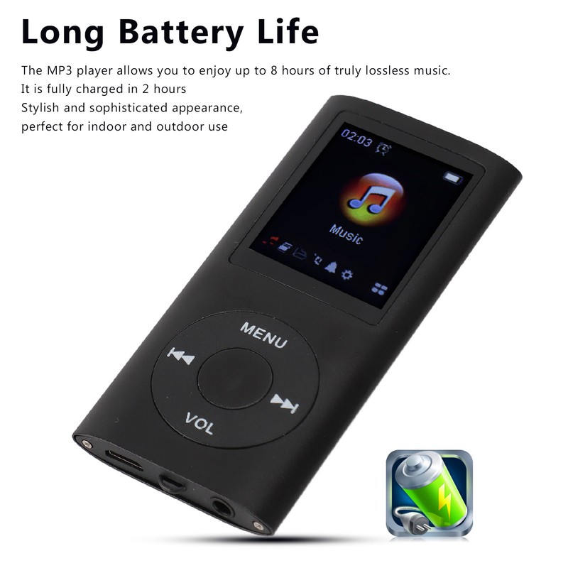 Portable MP3 Music Player 1.8inch TFT Screen HiFi Sound 7