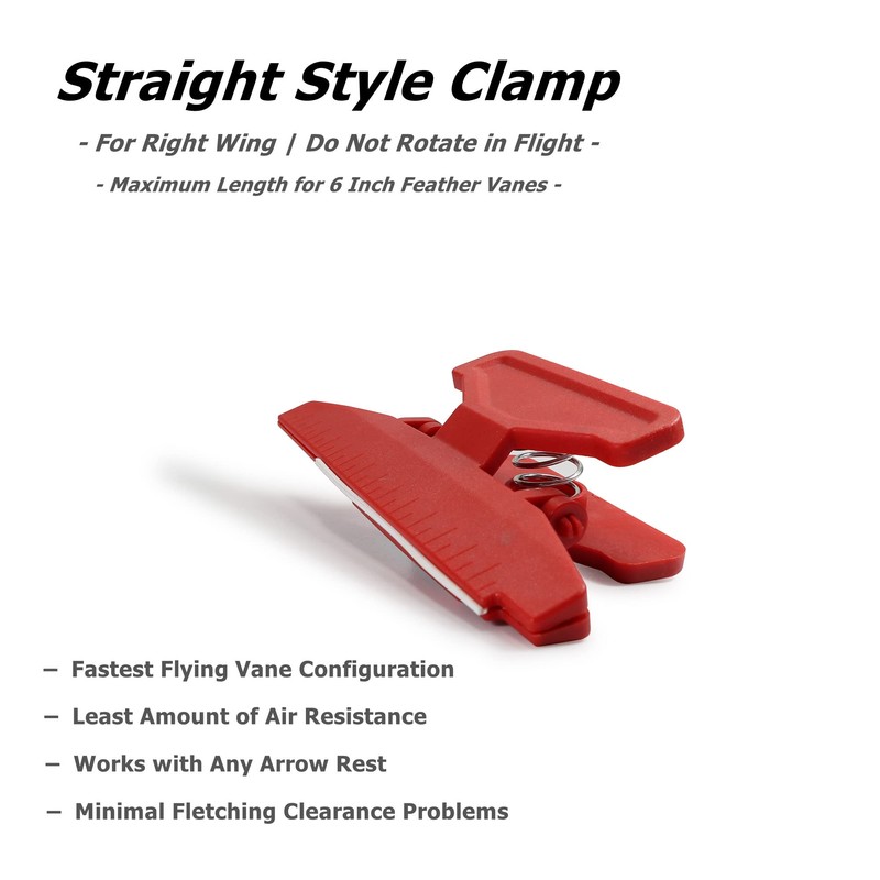M.SJUMPPER ARCHERY Fletching Jig with Straight Helix Clamps Adjustable Fletch