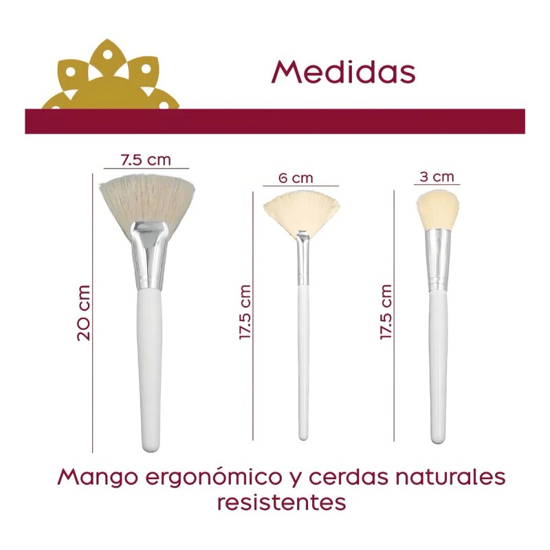 Brocha Facial Corporal Pzas.