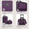 U.S. Traveler Rio Lightweight Softside Rolling Carry-on Suitcase, 2-Wheel Set,