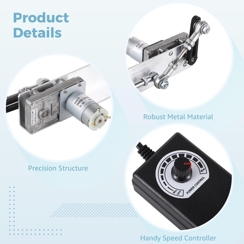 DIY Reciprocating Linear Actuator, DC 24V 120rpm, DIY Motor with