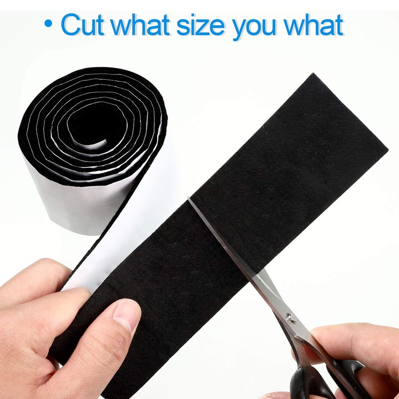Shappy 2 Packs Felt Strips with Adhesive Backing Felt Tape